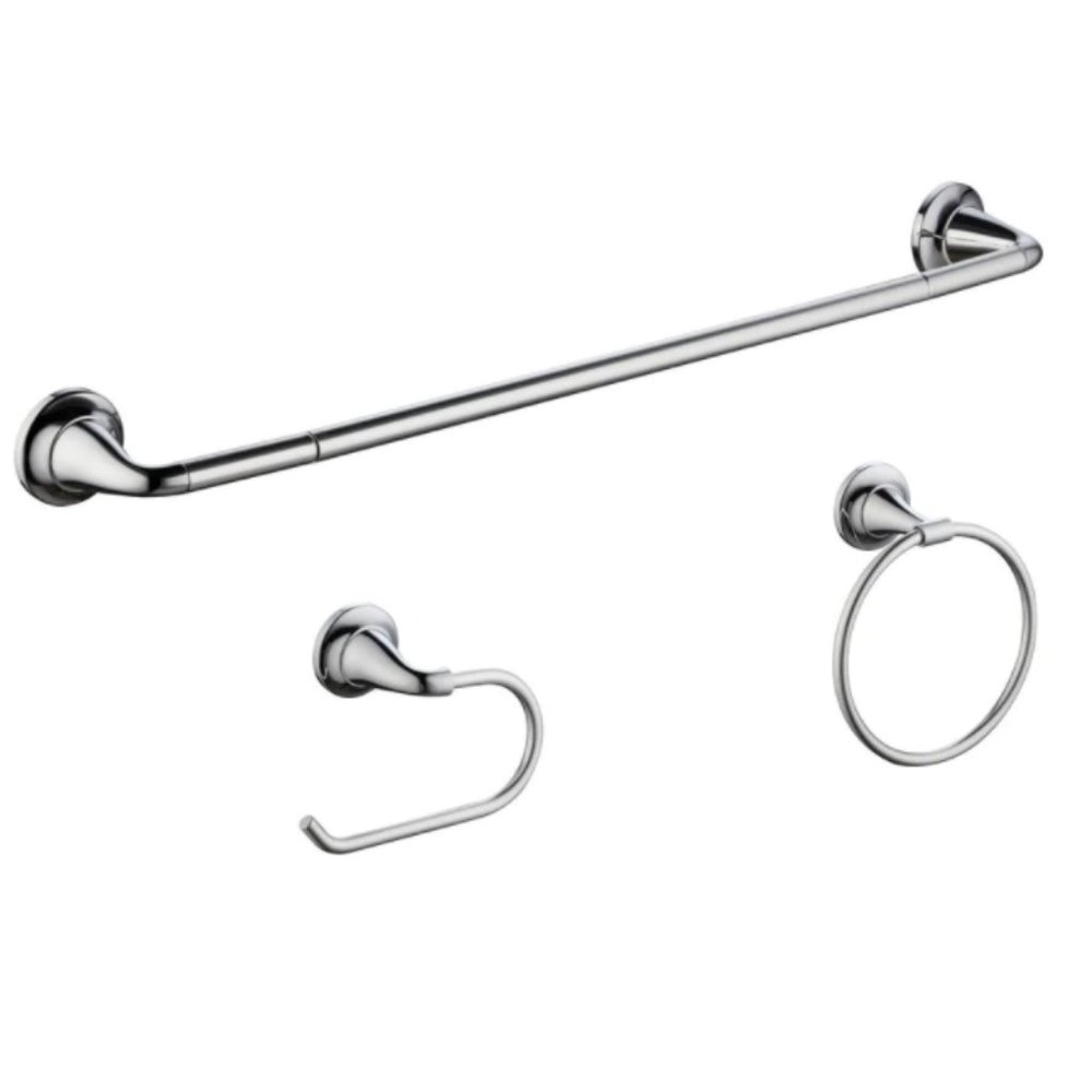 glacier bay 3-piece bath accessory kit  CHROME